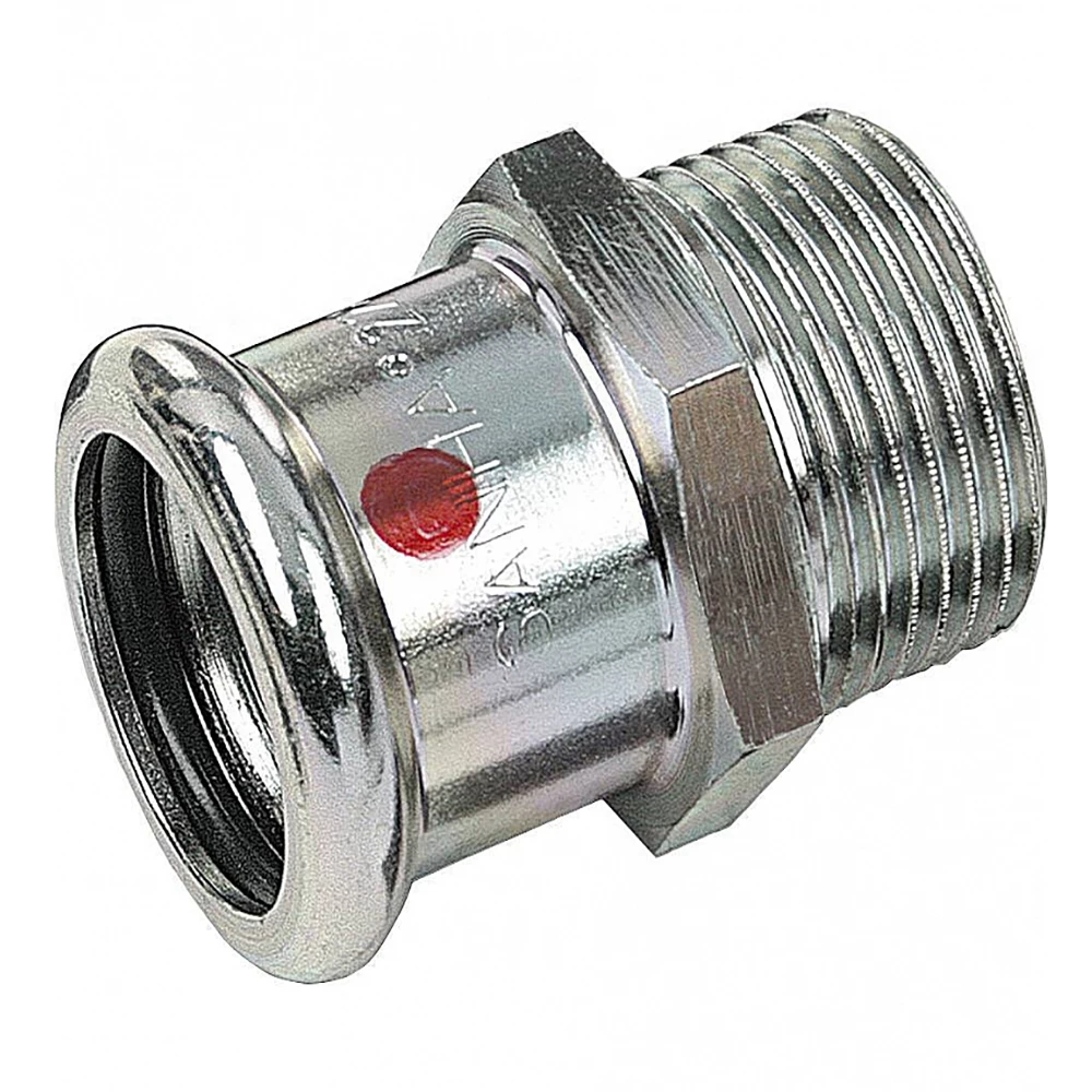 Муфта Sanha Therm 24243G Дн54x2″ Ру16 переходная, прессовые, ВПр-НР, корпус - нержавеющая сталь
