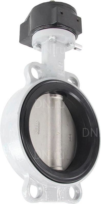 Затвор дисковый поворотный ABRA BUV-VF863D Ду250 Ру16 межфланцевый, корпус - чугун GG25, диск - нержавеющая сталь AISI 316, уплотнение - NBR, с редуктором