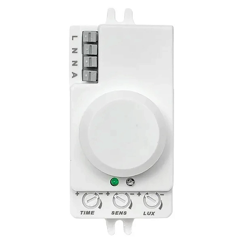 Датчик движения EKF PROxima MW-700 1000Вт до 8м микроволновый, универсальный, обзор 360°, радиус действия до 8м, IP20, белый dd-mw-700